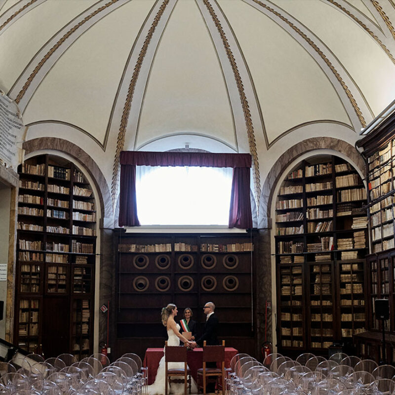 Sala storica della Biblioteca Comunale degli Intronati